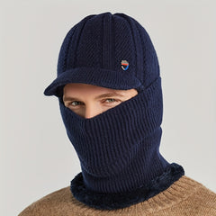 Winter Warm Hat Knitted Beanie with Ear Protection