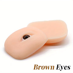 5D Silicone Eyelash Eyebrow Makeup Practice Board Bionic Skin