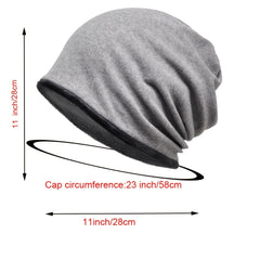 Winter Beanie Hat Scarf Warm Knit Hat Thick Knit Skull Cap For Men