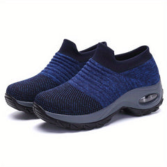 Women's Breathable Slip On Sneakers Low Top Comfort Shoes