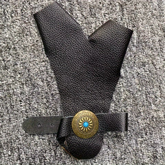 Archery Hand Guard Leather Finger Protector Longbow Glove