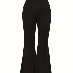 High Waist Flared Leg Pants for Women
