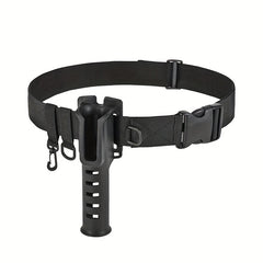 Portable Plastic Fishing Pole Insertion Belt With Rod Rack