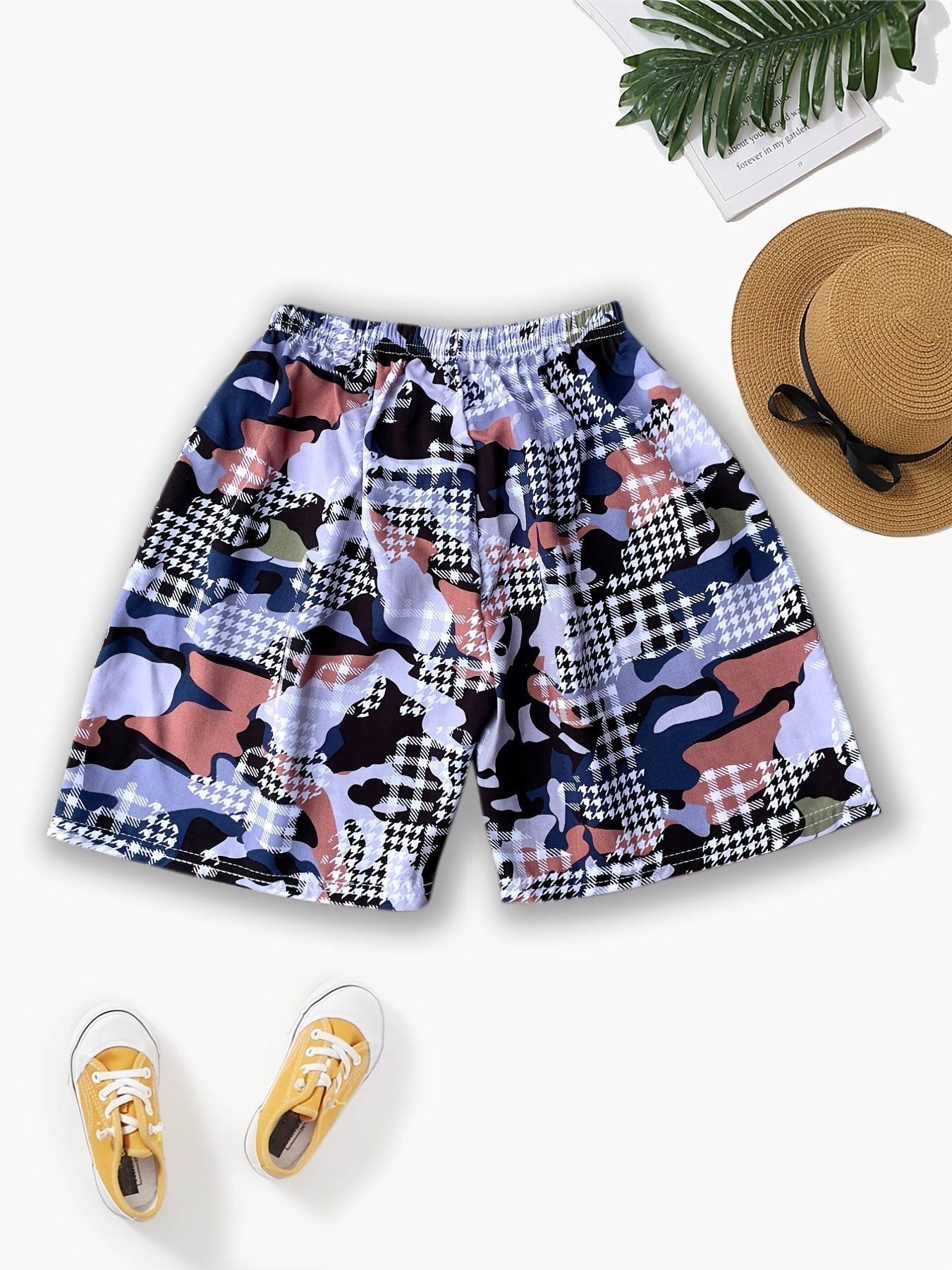 Boys Tie Dyed Swimming Trunks Beach Shorts
