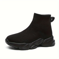 Boys' Comfy Knit Sock Shoes Non Slip Sneakers For Kids Outdoor