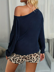 Leopard Print Drawstring Shorts High Waist Summer Women's Clothing
