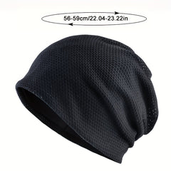 Elastic Beanie Mesh Warm Skull Cap Casual Knit Hat Windproof Beanies For Women