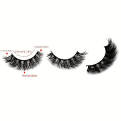 4 Pairs Thick Curling 18mm False Eyelashes Daily Volumizing Eye Lashes