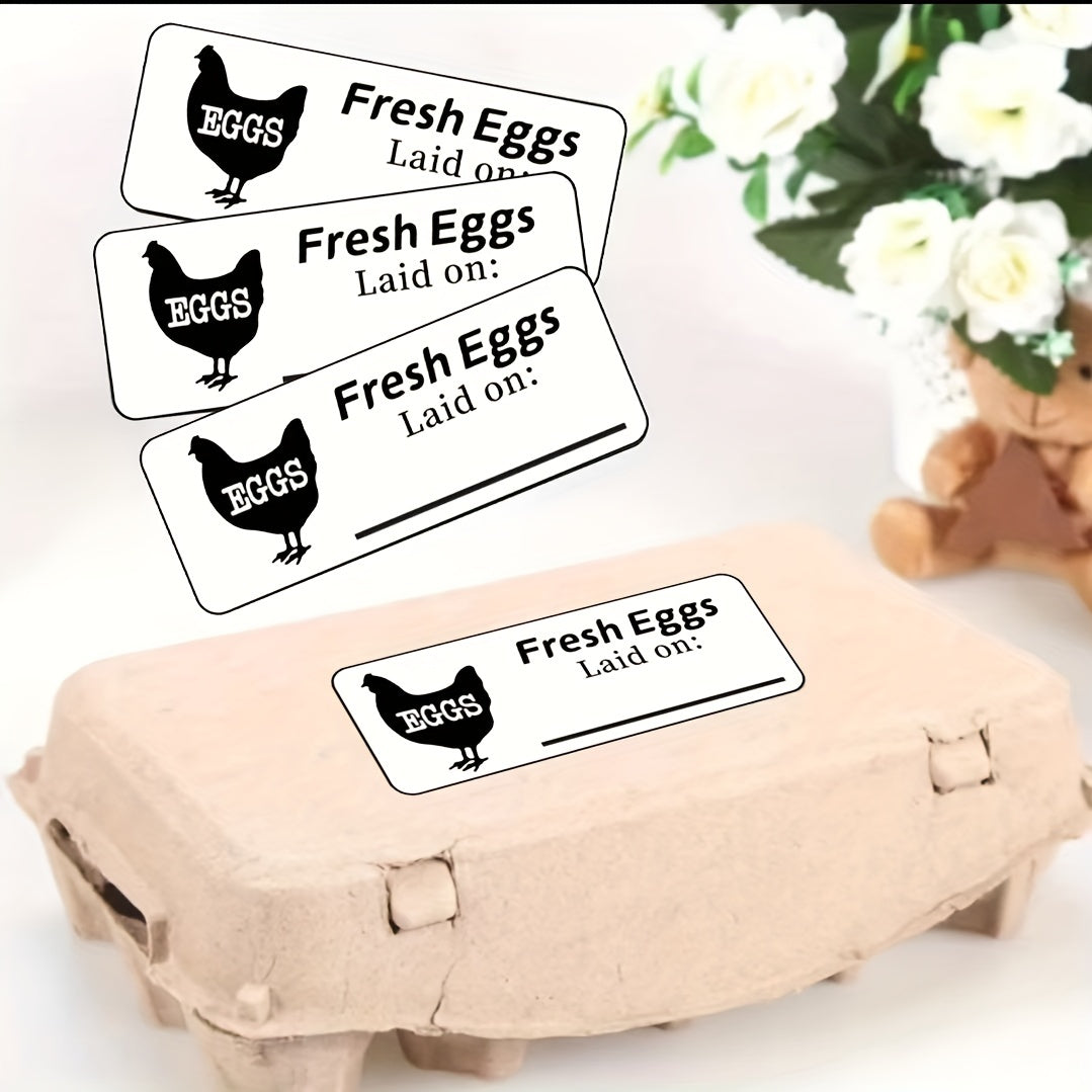 60pcs Egg Paper Box Date Label Self adhesive Label