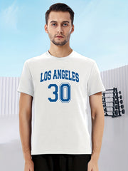 Men's LA 30 Print T-shirt Mid-Stretch Short Sleeve Tee