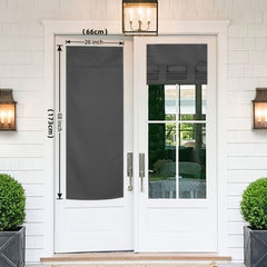 French Blackout Door Curtain - Solid Blackout Door Curtain