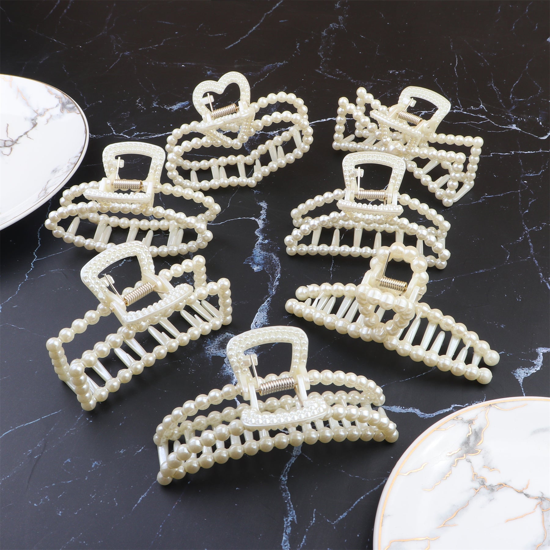 Large Pearl Hair Claw Clips Hair Clips Hair Accessories