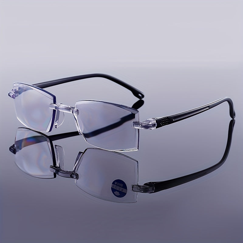 Anti Light Dual Focus Reading Glasses for Reading Books Newspapers