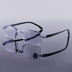 Anti Light Dual Focus Reading Glasses for Reading Books Newspapers