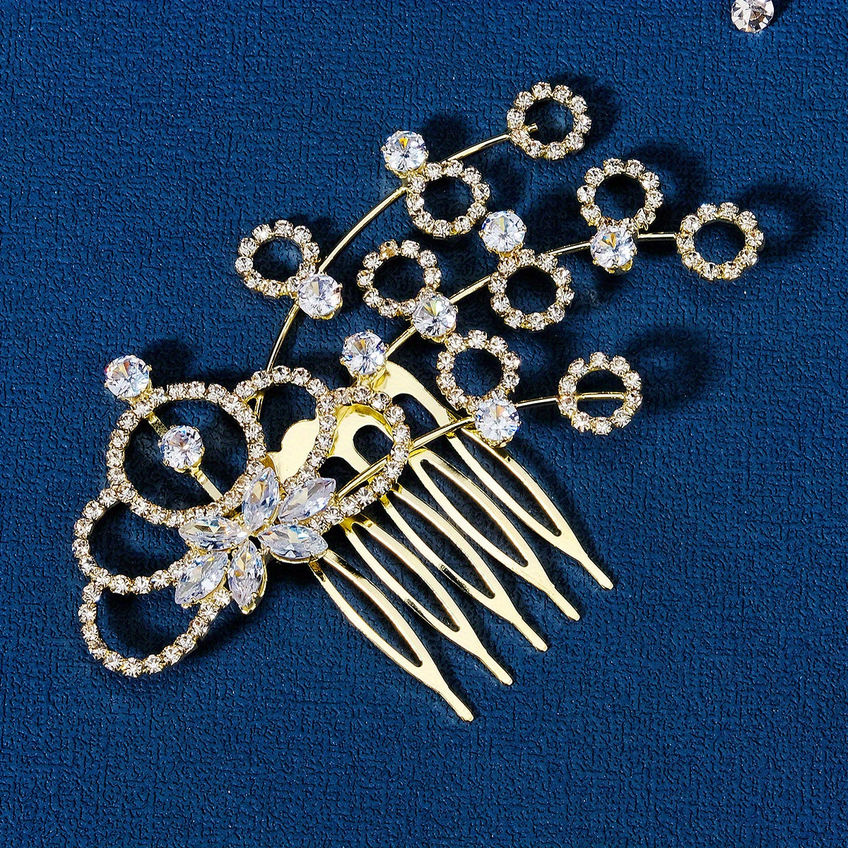 Heart Shape Rhinestone Hair Clip Crystal Head Jewelry