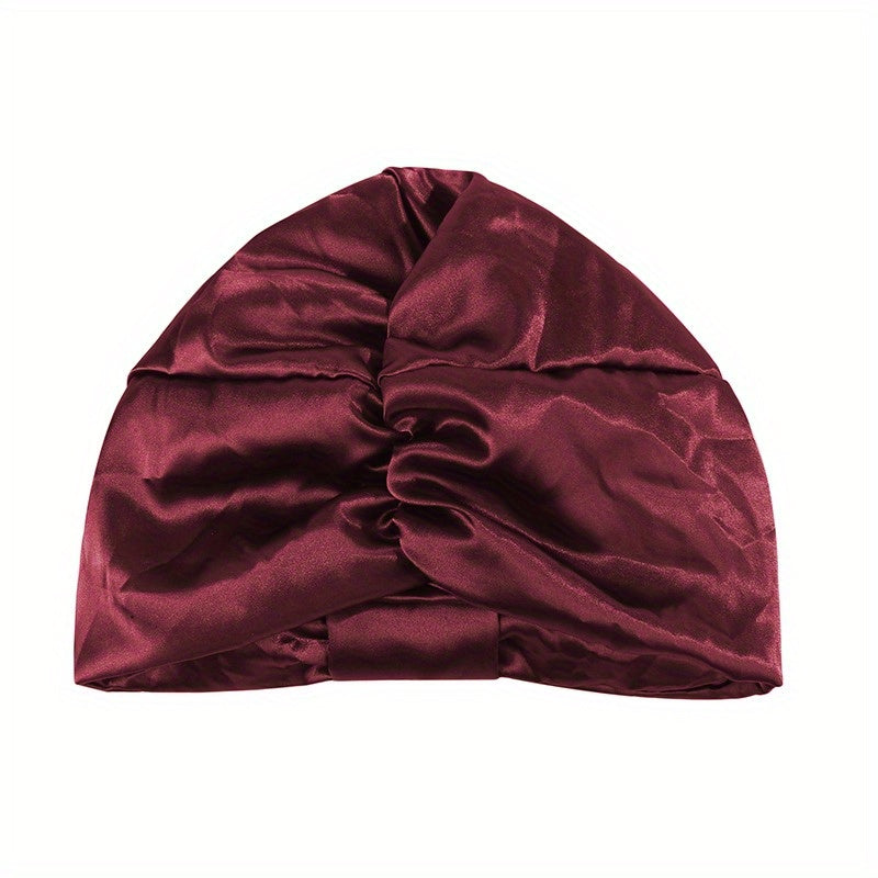Soft Satin Bonnet Solid Night Cap for Hair Care