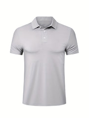 Men's Solid Quick drying Moisture Wicking Short Sleeve Shirt