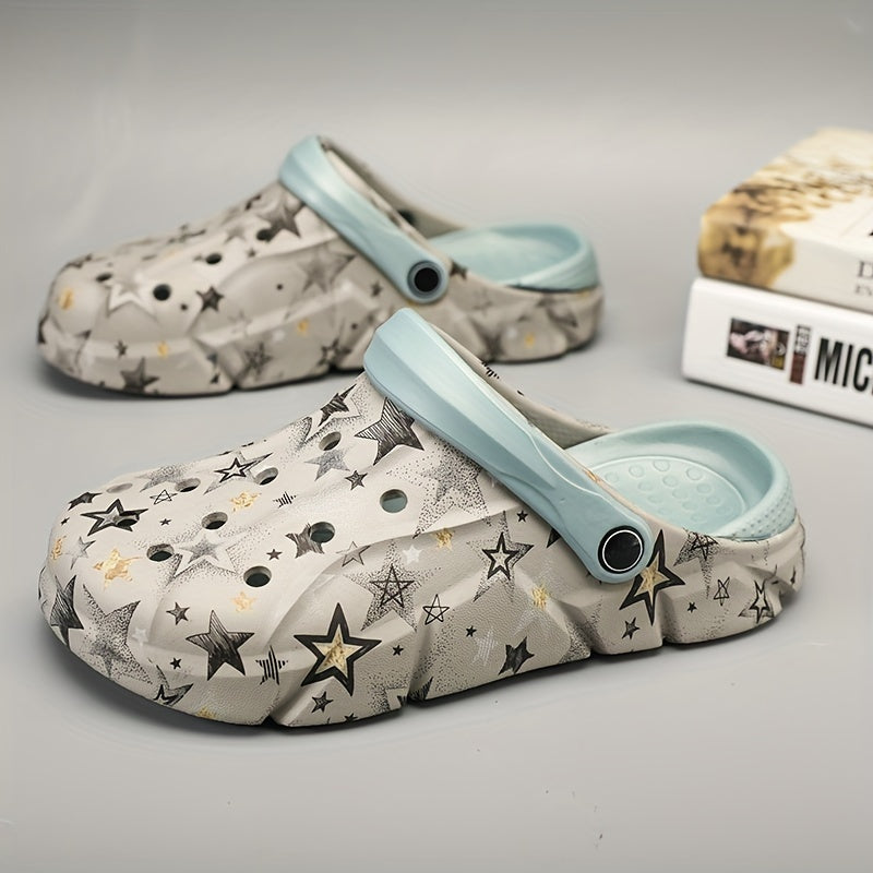 Men's Star Clog Slippers Assorted Colors Casual Slippers