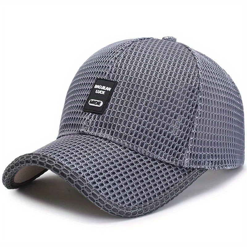Summer Mesh Trucker Cap Curved Visor Dad Hat Sun Cap