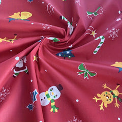 Large Christmas Cotton Cloth DIY Fabric for Patchwork