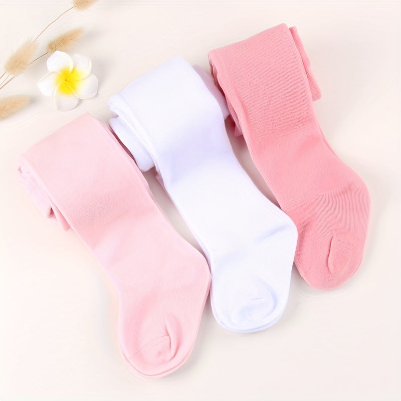 2 Pairs Baby Girl Pantyhose Soft Comfy Leggings Tights Children