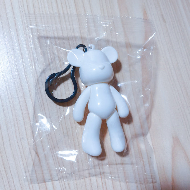Bear Solid Keychain Cartoon Animal Bag Key Chain Keyring Ornament