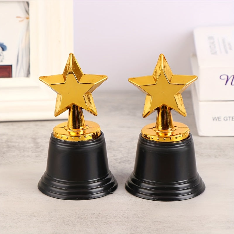 1Pc Mini Star Plastic Award Trophy Winner Trophies Reward Prize