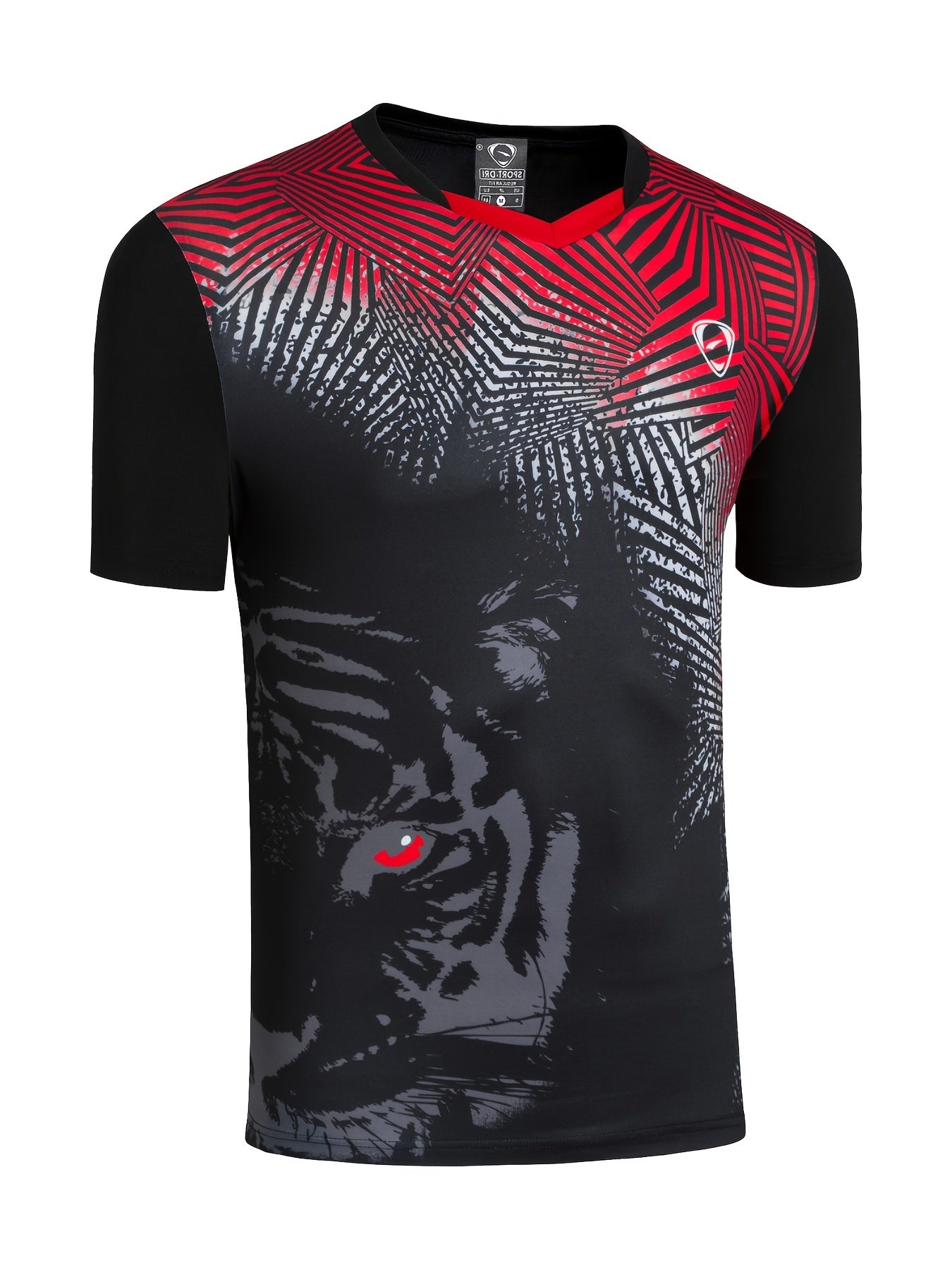Men's Abstract Pattern Athletic T Shirt