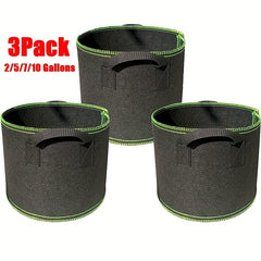 Plant Grow Bags Garden Fabric Pots Aeration Heavy Duty Nonwoven Handles