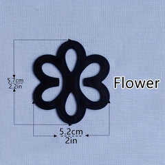 Flower Shaped Bra Strap Clips Non-slip Buckles for Braless Look