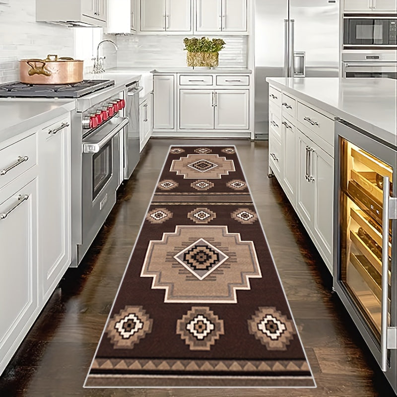 Vintage Moroccan Runner Rugs Faux Wool Soft Laundry Room Rug Long Hallway Rug