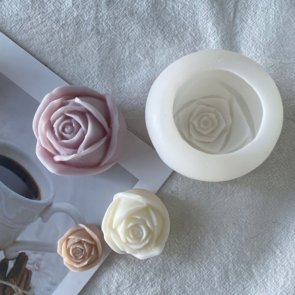 Rose Candle Silicone Mold 1.5x2" for Candle Making