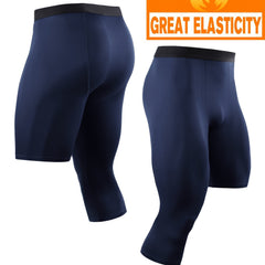 Men's Quick Dry High Stretch Base Layer Leggings for Sports Gym Running