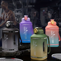1.5L High Capacity Sports Water Bottle with Silicone Straw