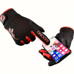 Full Finger Cycling Gloves Touch Screen Warm Outdoor Gloves