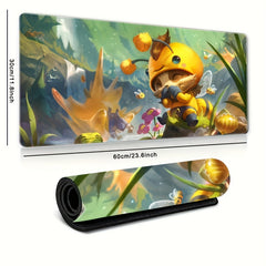 Large Cartoon Bee Mouse Pad Non-slip Rubber Washable