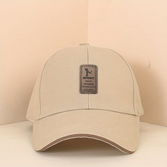 Label Patch Golf Baseball Cap Lightweight Dad Hat Solid Casual Sun Hat