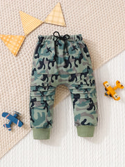 Baby Boy's Comfy Drawstring Pants Elastic Waist Trousers