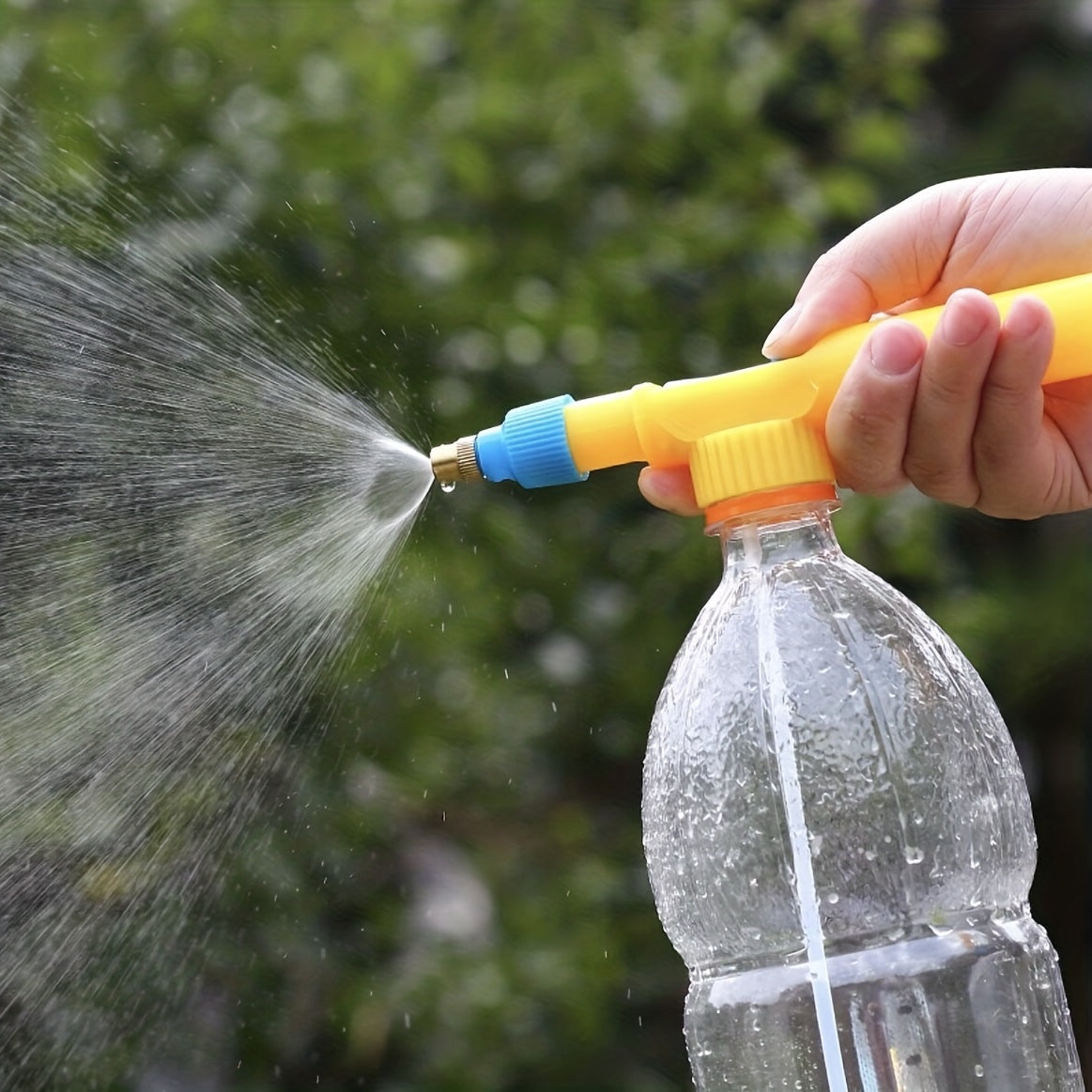 2pcs Pressure Watering Can Sprayer Car Wash Pot Spray Head Beverage Bottle