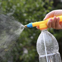 2pcs Pressure Watering Can Sprayer Car Wash Pot Spray Head Beverage Bottle