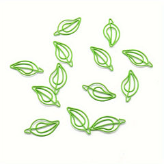 5pcs Leaf Style Paper Clip Bookmark Small Paper Clip