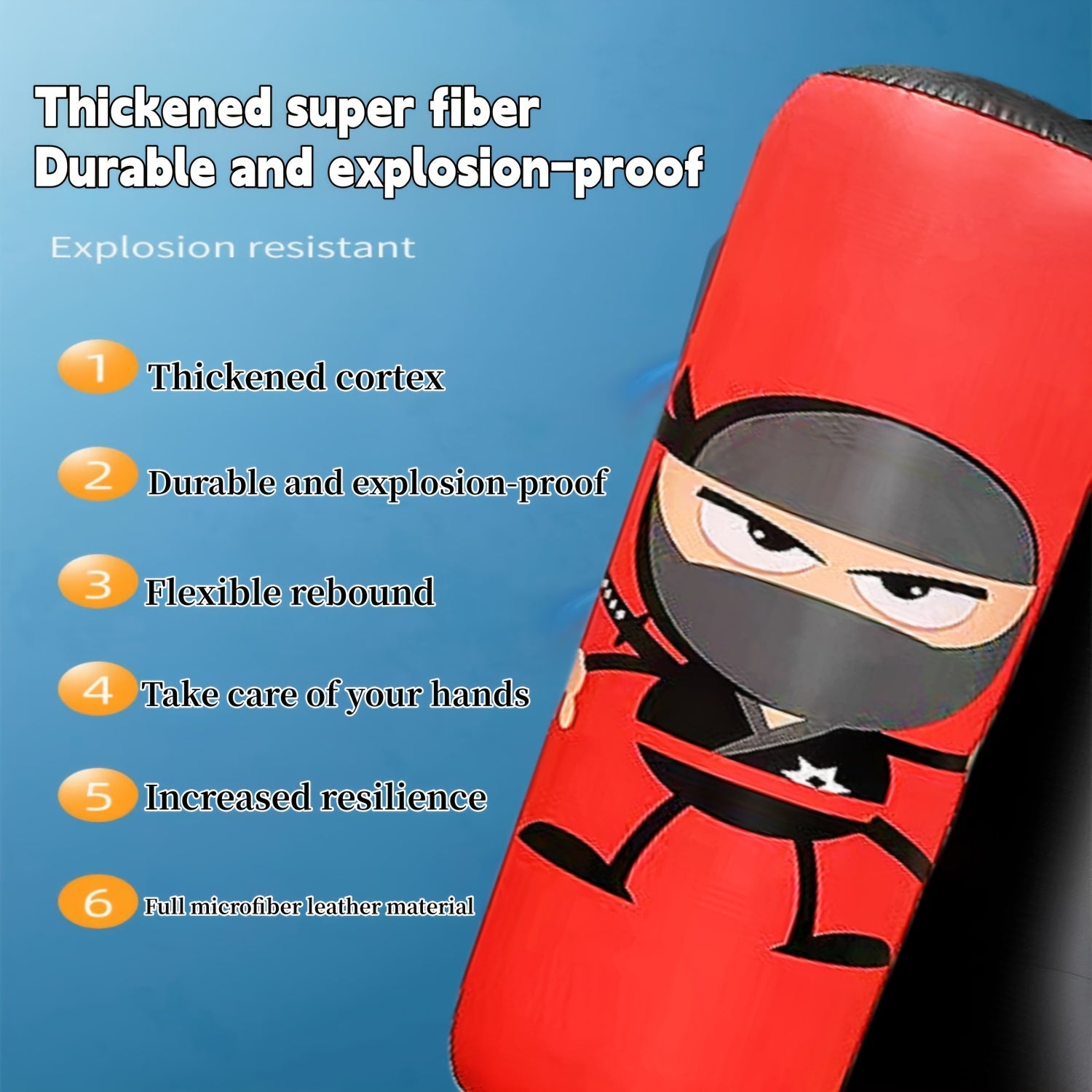 Inflatable Punching Bag for Karate Kickboxing Training