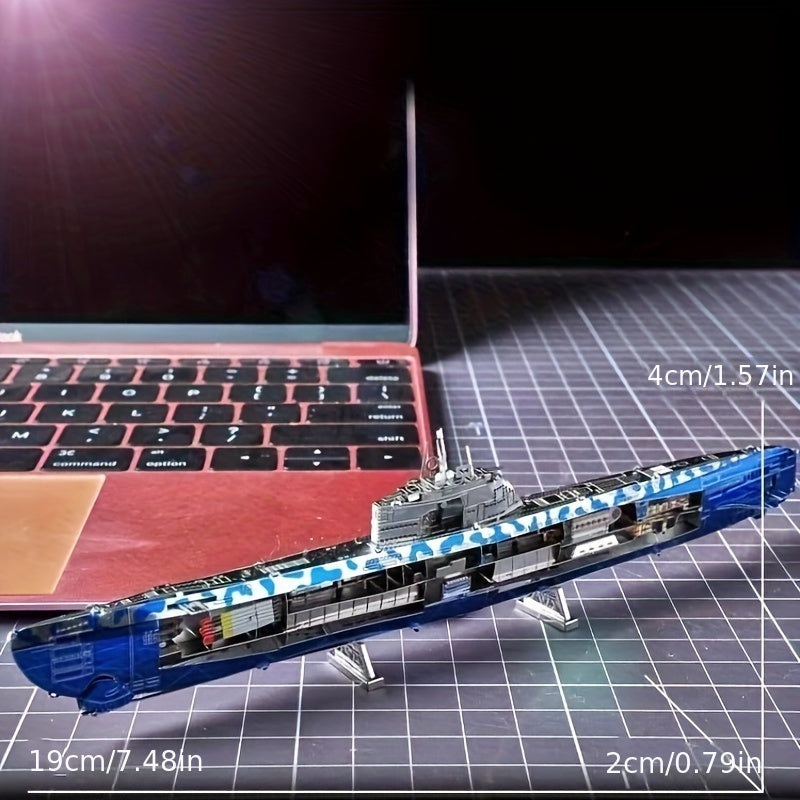 3D Metal Iron Puzzle DIY Submarine Model