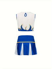 2pcs Girls Cheerleading Set Sports Spirit Week Party