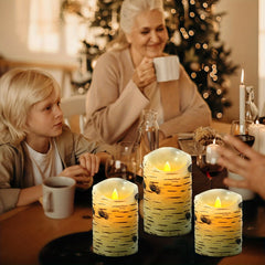 Remote Control LED Candle Light Birthday Party Wedding Flame Swing Candle