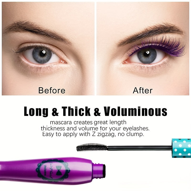 Colorful Waterproof Mascara Fast Drying Eyelashes Curling Extension Makeup