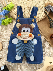 Cute Monkey Overalls for Kids - Summer Fun
