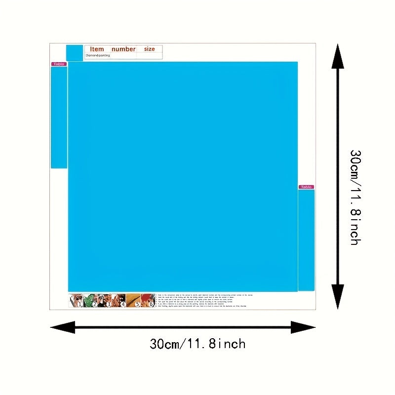 Frameless DIY 5D Diamond Painting Set Rainbow Puppy Art Embroidery