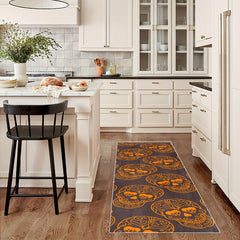 Gothic Halloween Runner Rugs Of The Dead Laundry Room Rug