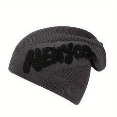 Men's Winter Outdoor Plus Velvet Woolen Knitted Hat